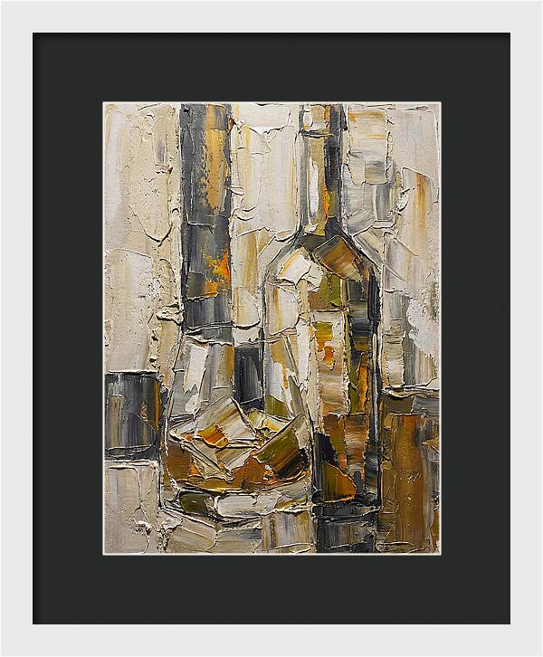 Olive Oil Bottles In Abstract Form