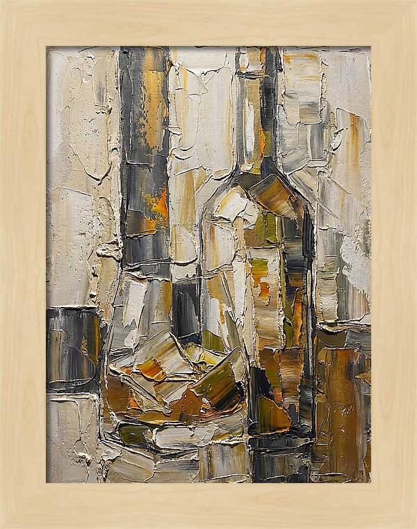 Olive Oil Bottles In Abstract Form
