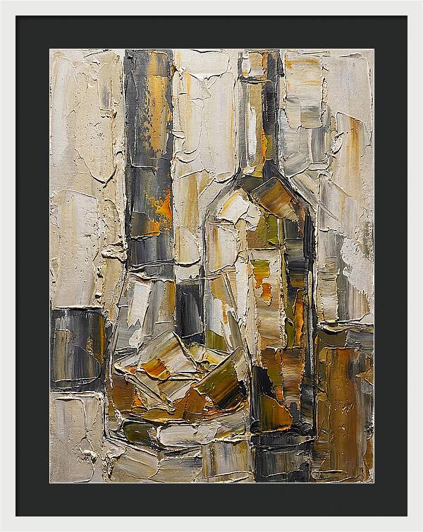 Olive Oil Bottles In Abstract Form