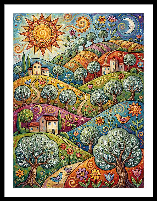 Olive Oil Landscape Delight