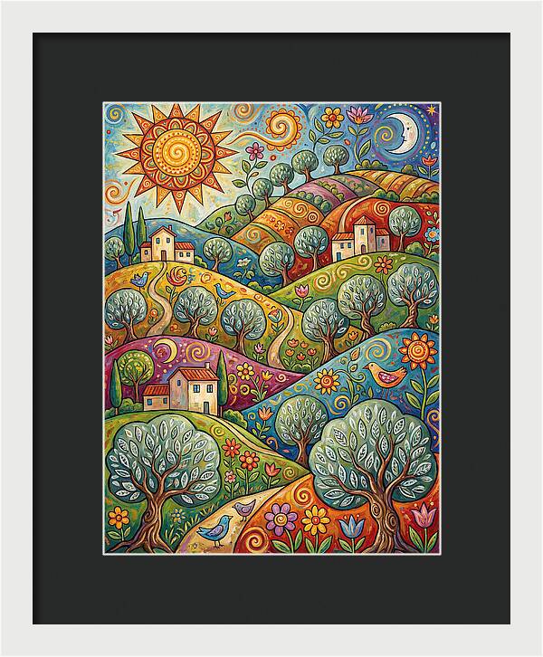 Olive Oil Landscape Delight