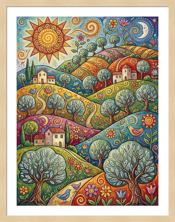 Olive Oil Landscape Delight