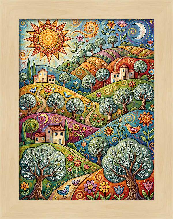 Olive Oil Landscape Delight