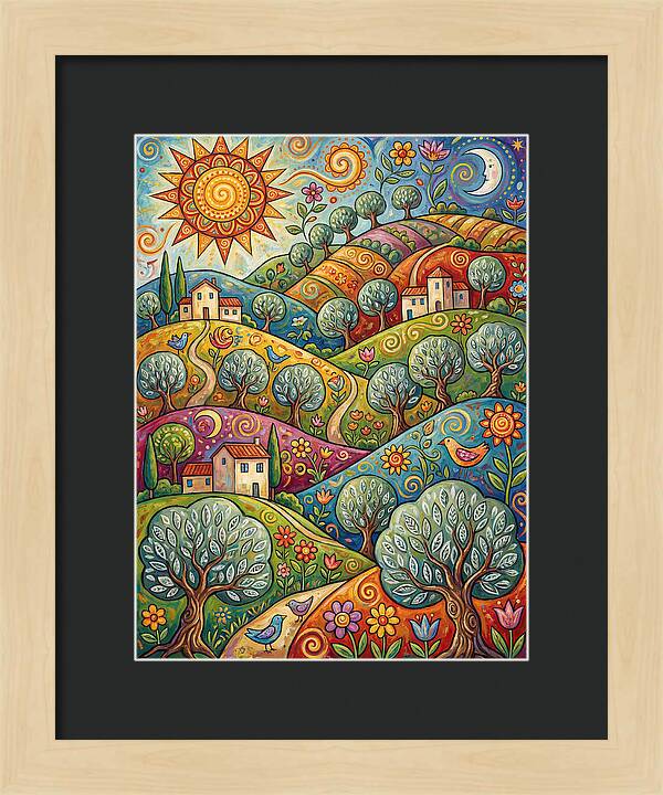 Olive Oil Landscape Delight