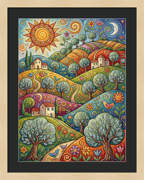 Olive Oil Landscape Delight