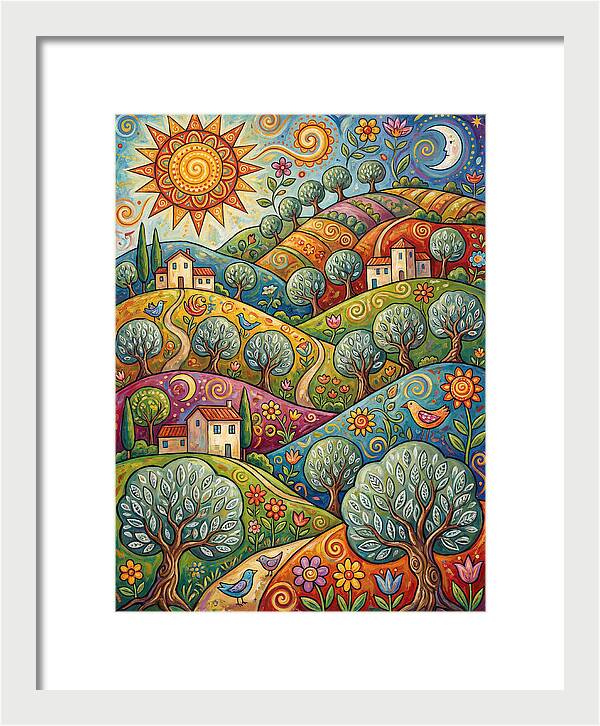 Olive Oil Landscape Delight