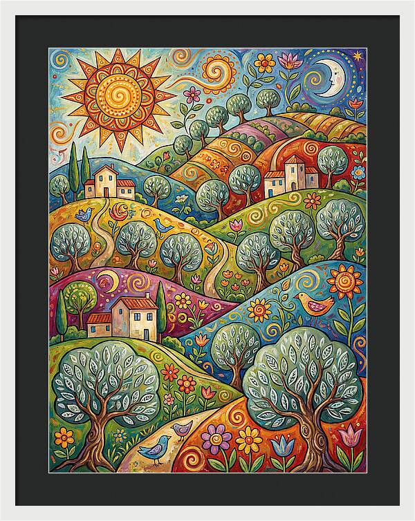 Olive Oil Landscape Delight