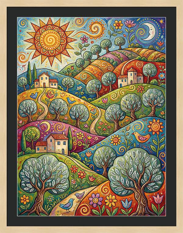 Olive Oil Landscape Delight