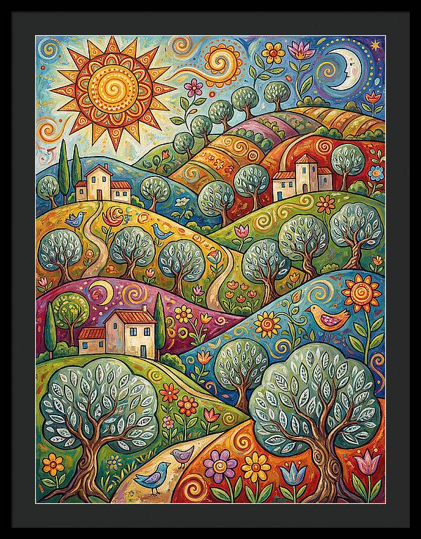 Olive Oil Landscape Delight
