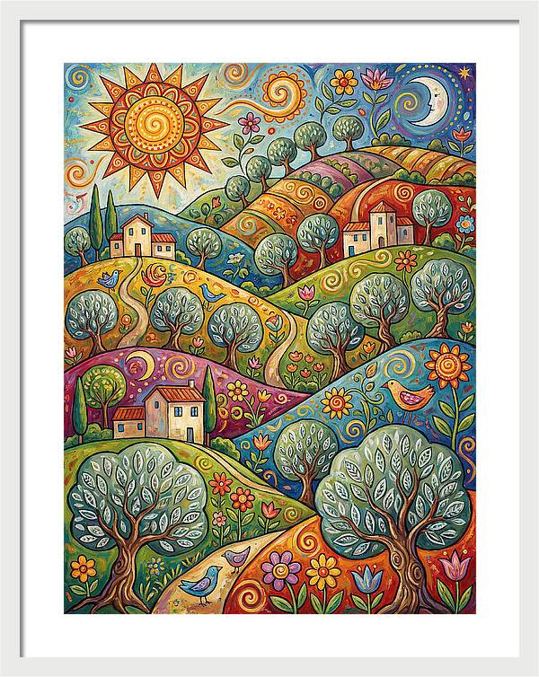 Olive Oil Landscape Delight