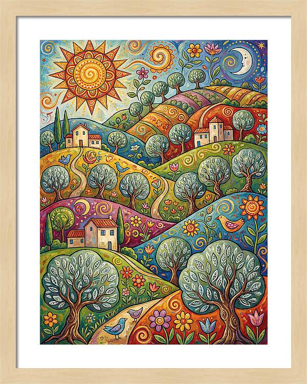 Olive Oil Landscape Delight