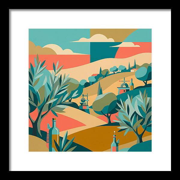 Olive Oil Landscape Harmony