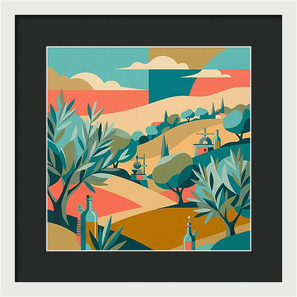 Olive Oil Landscape Harmony