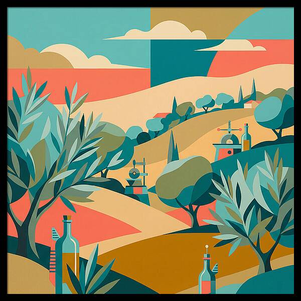 Olive Oil Landscape Harmony