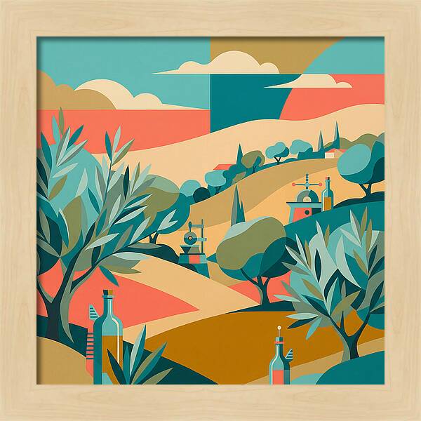 Olive Oil Landscape Harmony