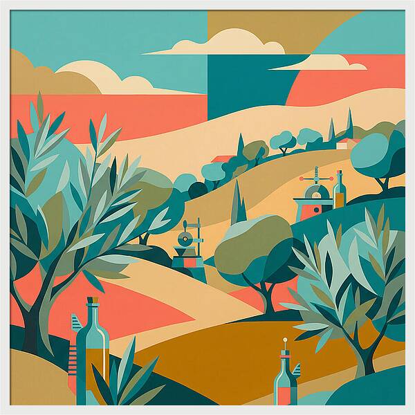 Olive Oil Landscape Harmony