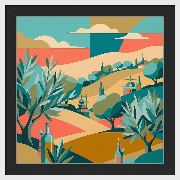 Olive Oil Landscape Harmony