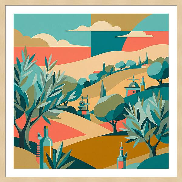 Olive Oil Landscape Harmony