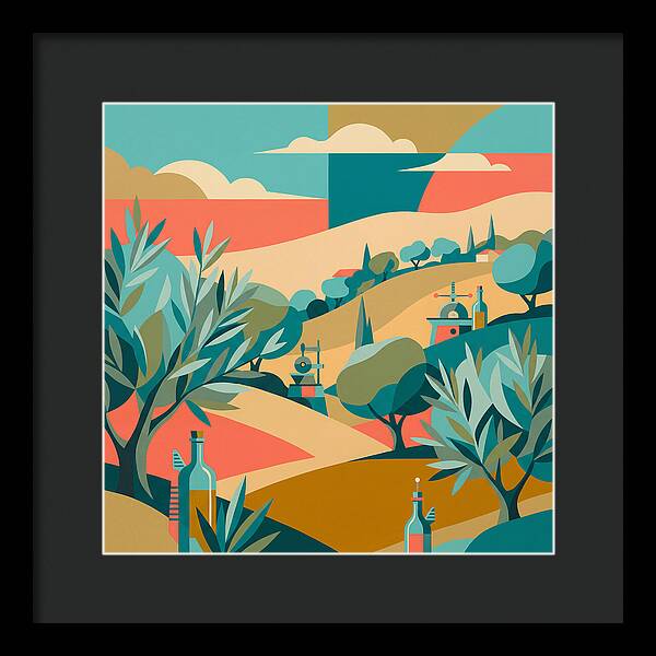 Olive Oil Landscape Harmony