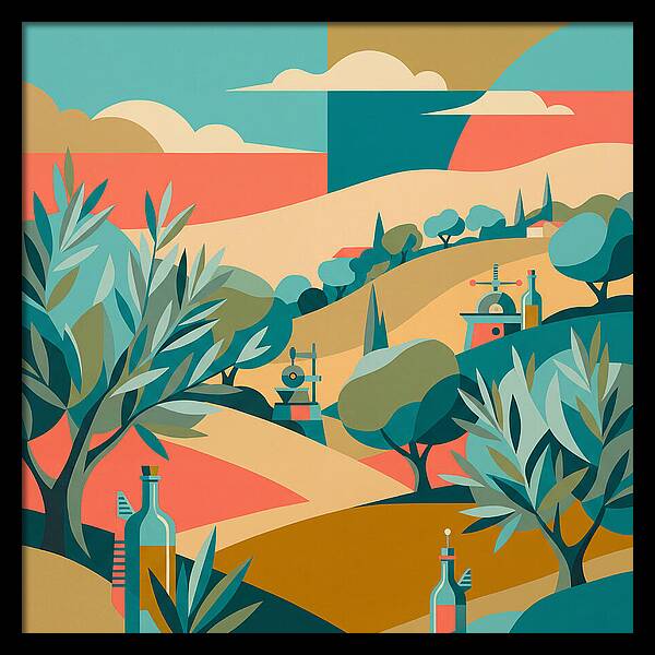Olive Oil Landscape Harmony