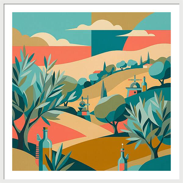 Olive Oil Landscape Harmony