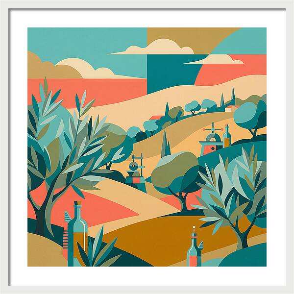 Olive Oil Landscape Harmony