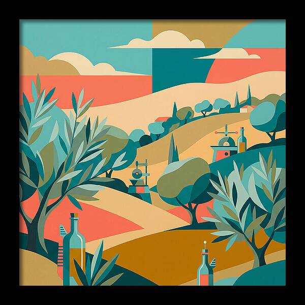 Olive Oil Landscape Harmony