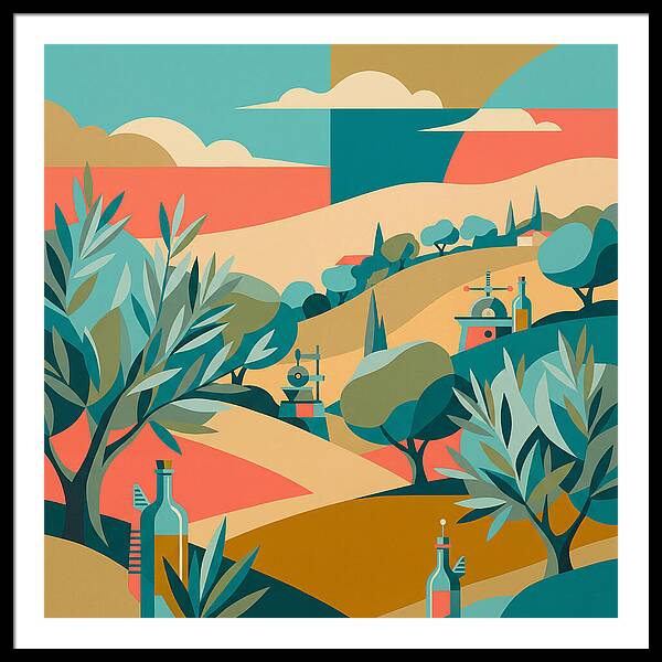 Olive Oil Landscape Harmony