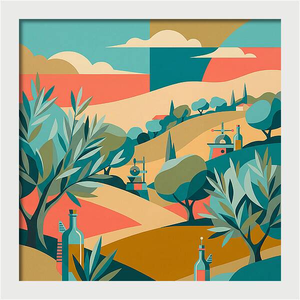 Olive Oil Landscape Harmony