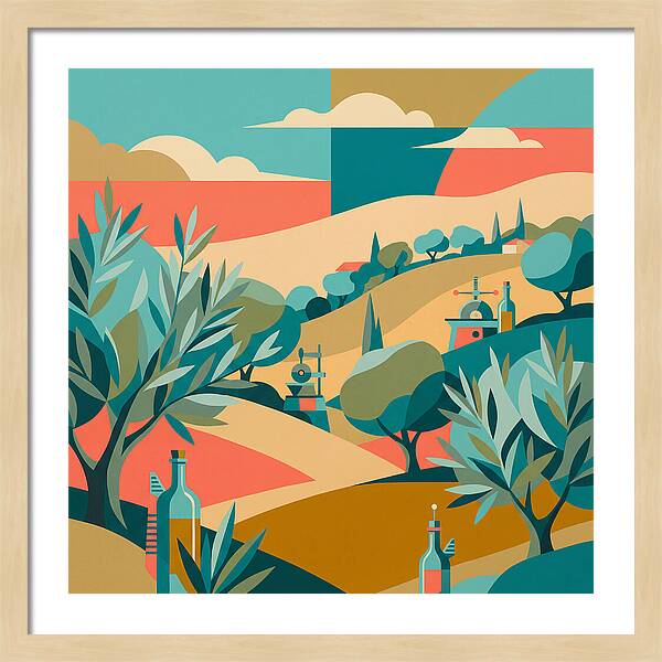 Olive Oil Landscape Harmony