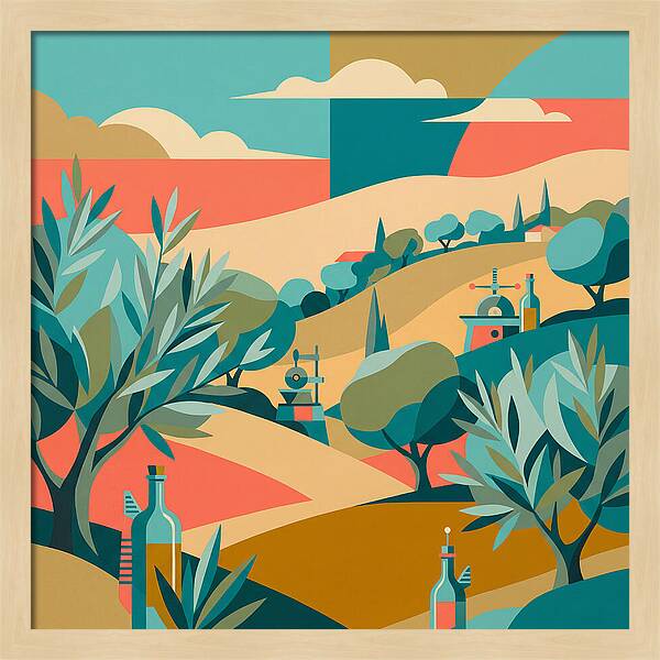 Olive Oil Landscape Harmony