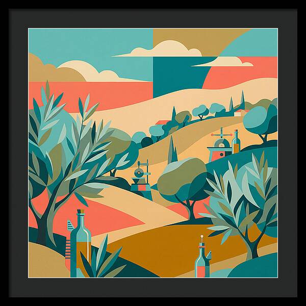 Olive Oil Landscape Harmony