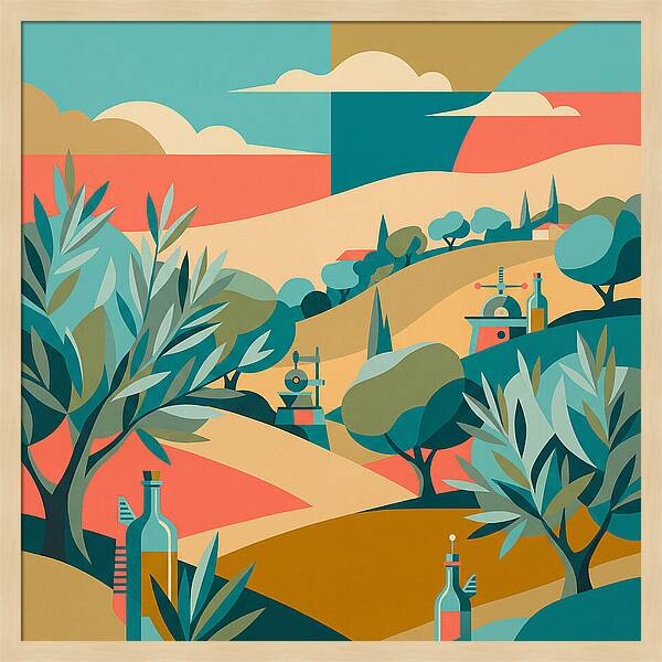 Olive Oil Landscape Harmony
