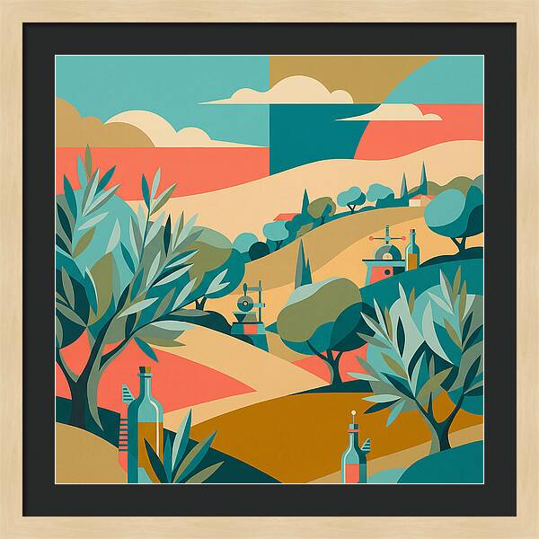 Olive Oil Landscape Harmony