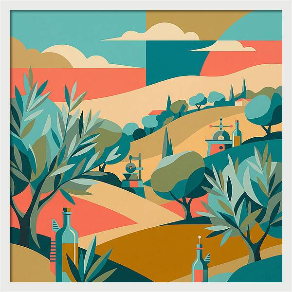 Olive Oil Landscape Harmony