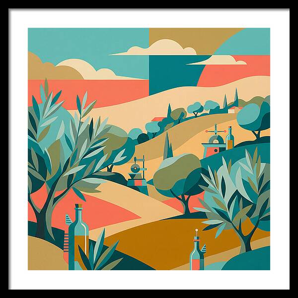 Olive Oil Landscape Harmony