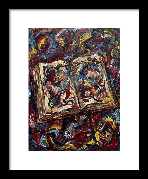Open Book In Expressionist Style