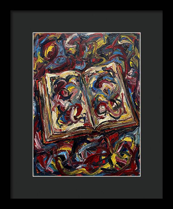 Open Book In Expressionist Style