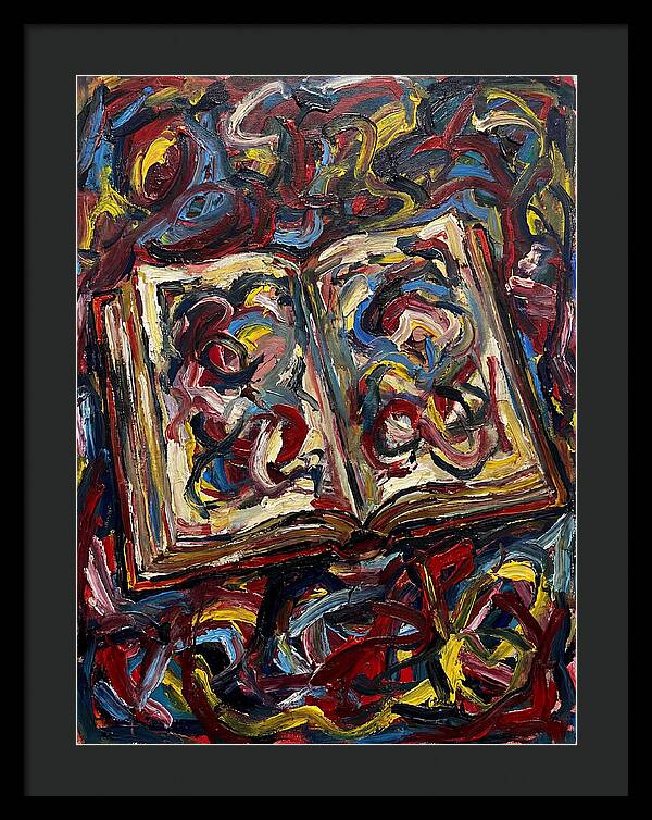 Open Book In Expressionist Style