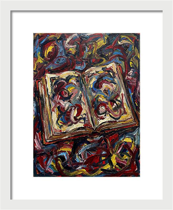 Open Book In Expressionist Style