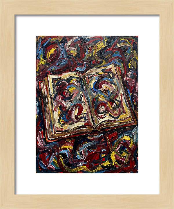 Open Book In Expressionist Style