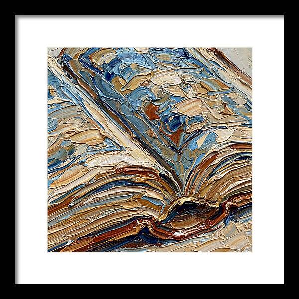 Open Book In Palette Knife Style