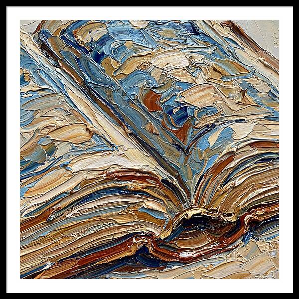 Open Book In Palette Knife Style