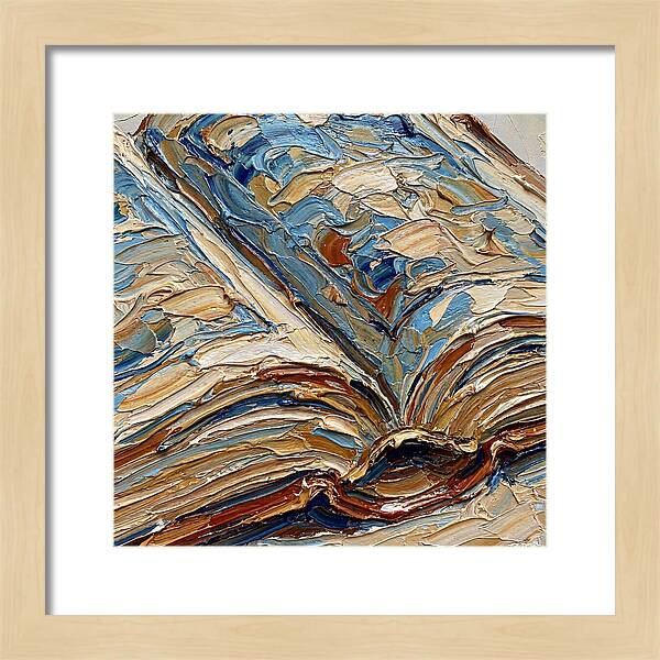 Open Book In Palette Knife Style