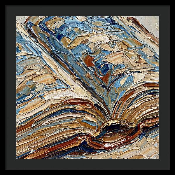 Open Book In Palette Knife Style