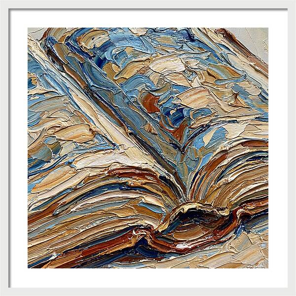 Open Book In Palette Knife Style
