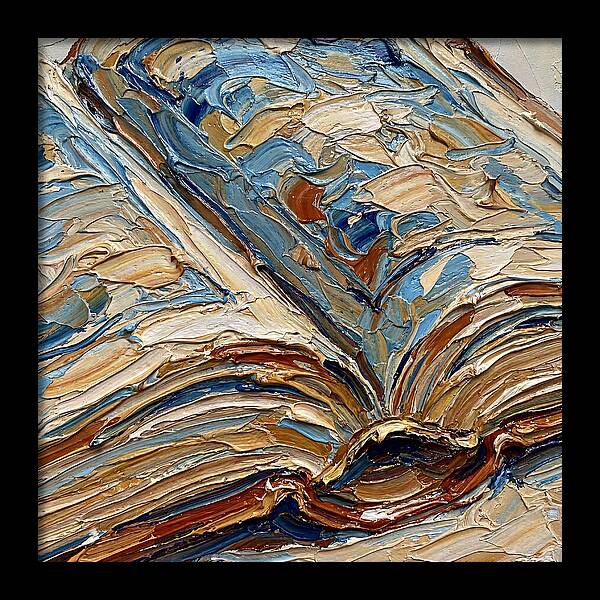 Open Book In Palette Knife Style