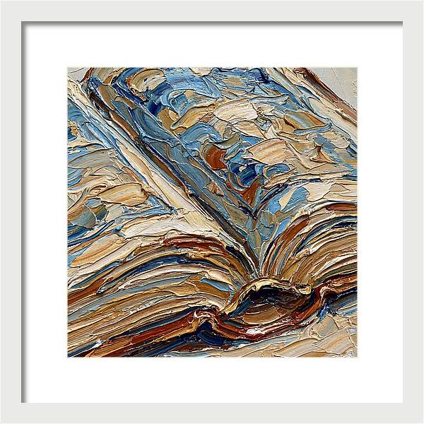Open Book In Palette Knife Style