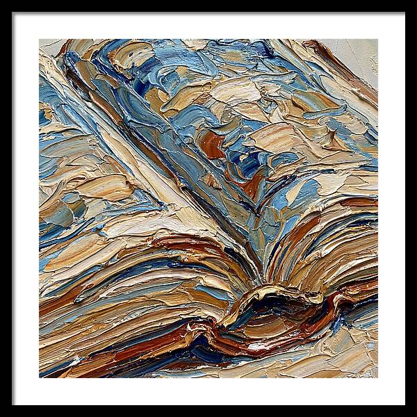 Open Book In Palette Knife Style