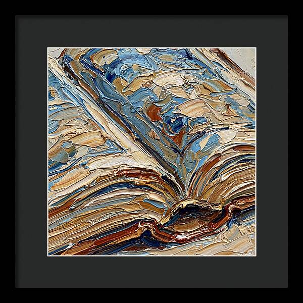 Open Book In Palette Knife Style